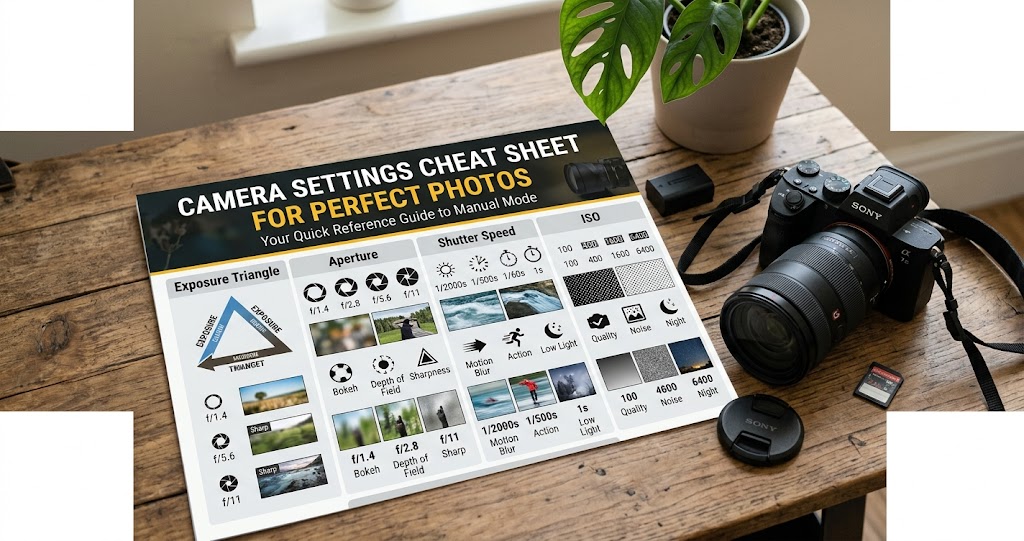Camera settings cheat sheet