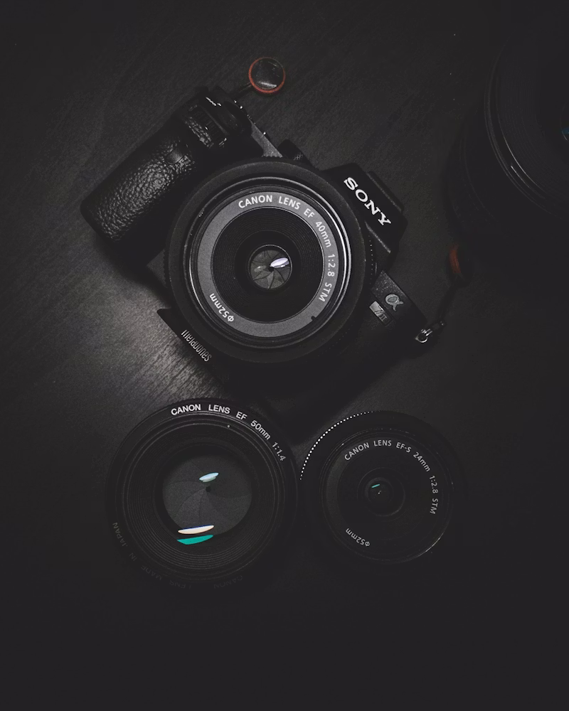 professional camera setup